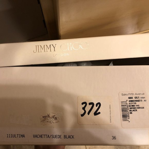 JIMMY CHOO Suede Studded Accents Slingback Sandals- PURCHASED AT SAKS FIFTH AVE - Picture 8 of 8